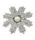 SB093 - Silver Floral Brooch